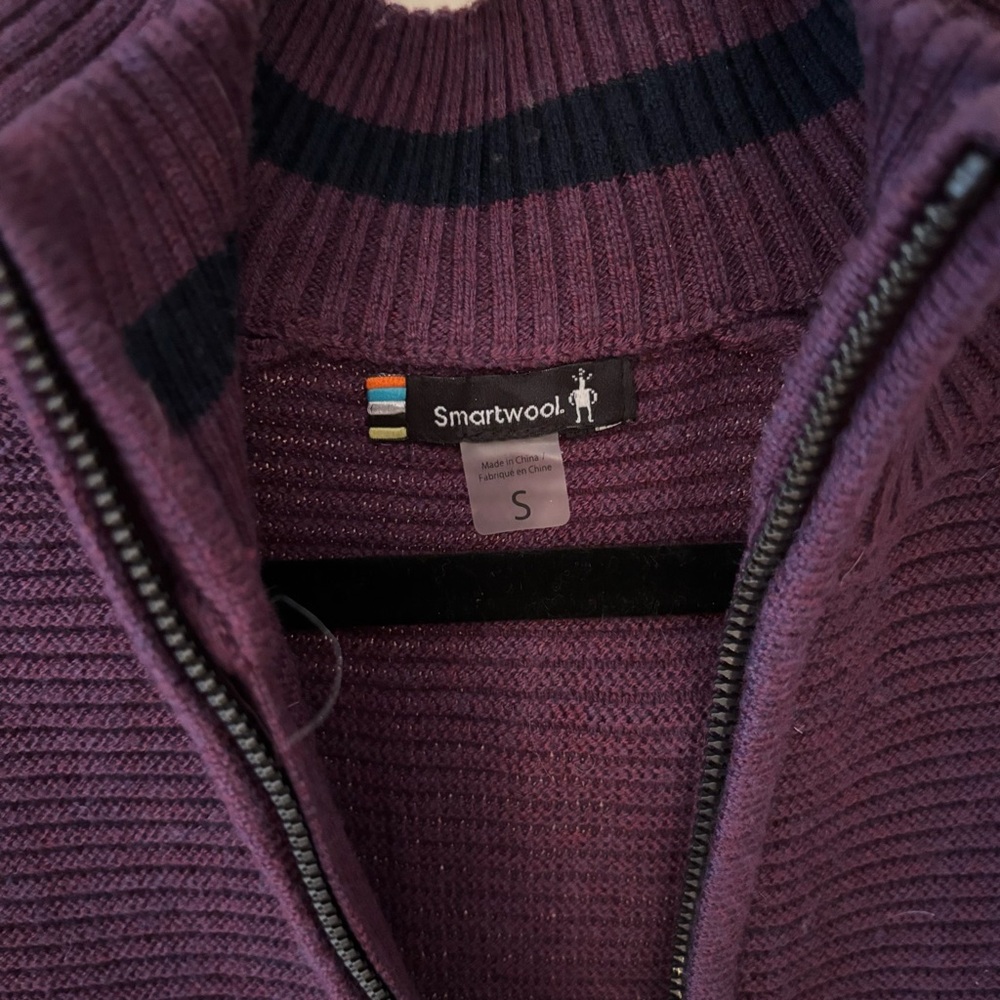 Smartwool Texture Wool Blend Half Zip Sweater In … - image 8